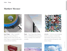 Tablet Screenshot of matthewmessner.com